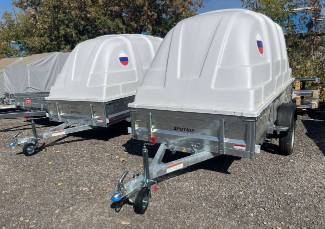 Прицеп Спутник 3.5×1.5 с крышкой (Новый) Прицеп Спутник 3.5×1.5 с крышкой (Новый)